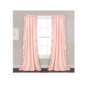 Lush Decor Reyna Ruffle Window Curtain Panel Set for 1 Window